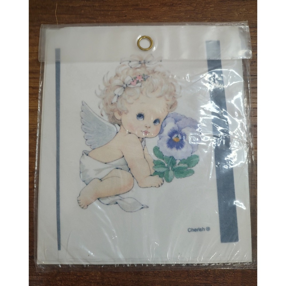 DIMENSIONS PRECIOUS BABY BLONDE ANGEL NO SEW FABRIC Applique 3X4 CRAFTS CLOTHING